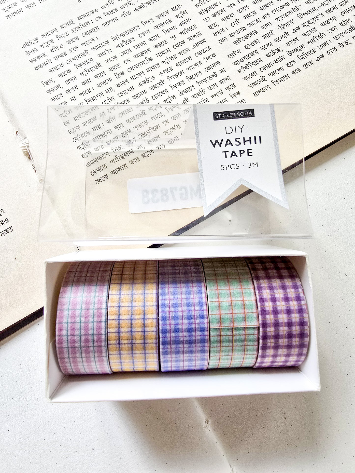 MG7838 | Sticker Sofia Journaling DIY Washi Tape | 5pcs | 3mm