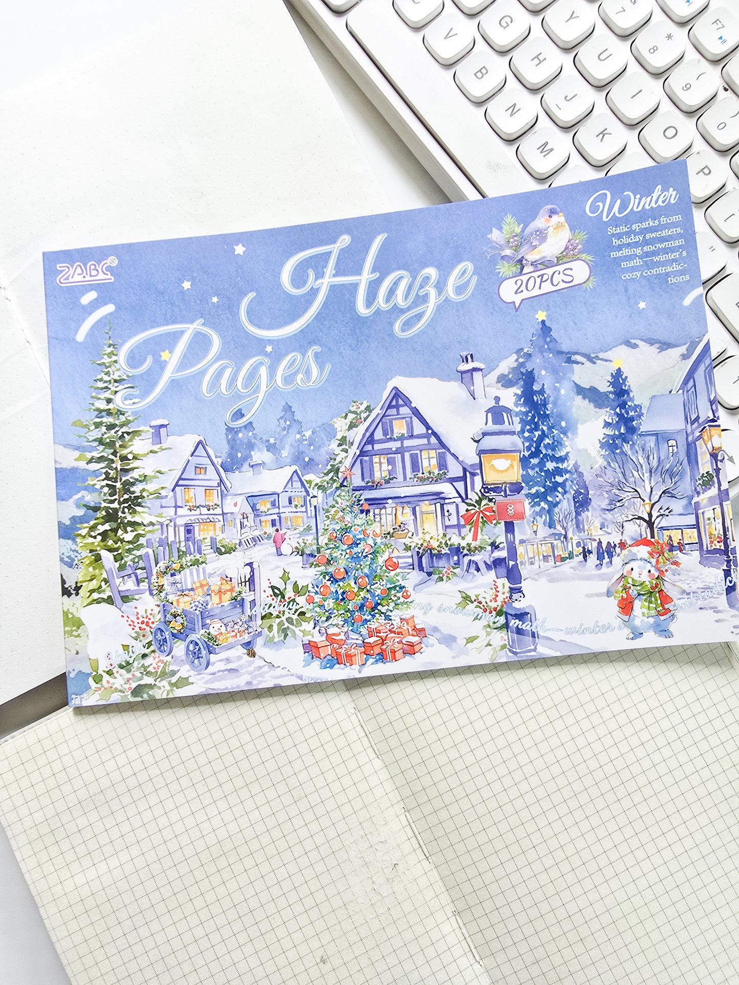 SSFW404 Scenery PET Sticker Book | Precut | 235x167mm | 20 Pages | Premium Quality | Haze Pages