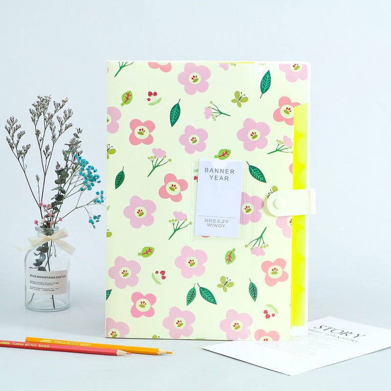 Pastel Color Floral Files 33 x 24 cm