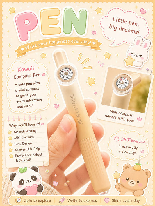 Languo Dodoo Compass Pen Brown