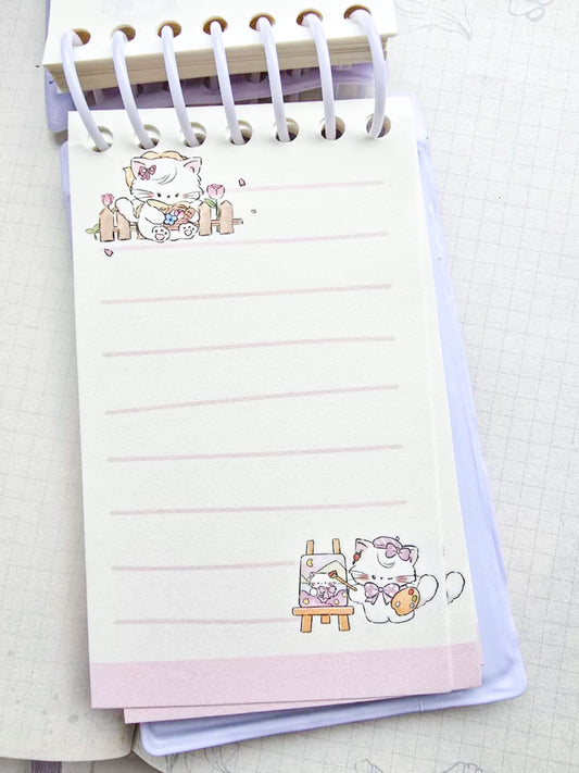 JGXQ100964-5758 | Cream Cat | Kawaii Notebook | 6.3*10.7 cm |