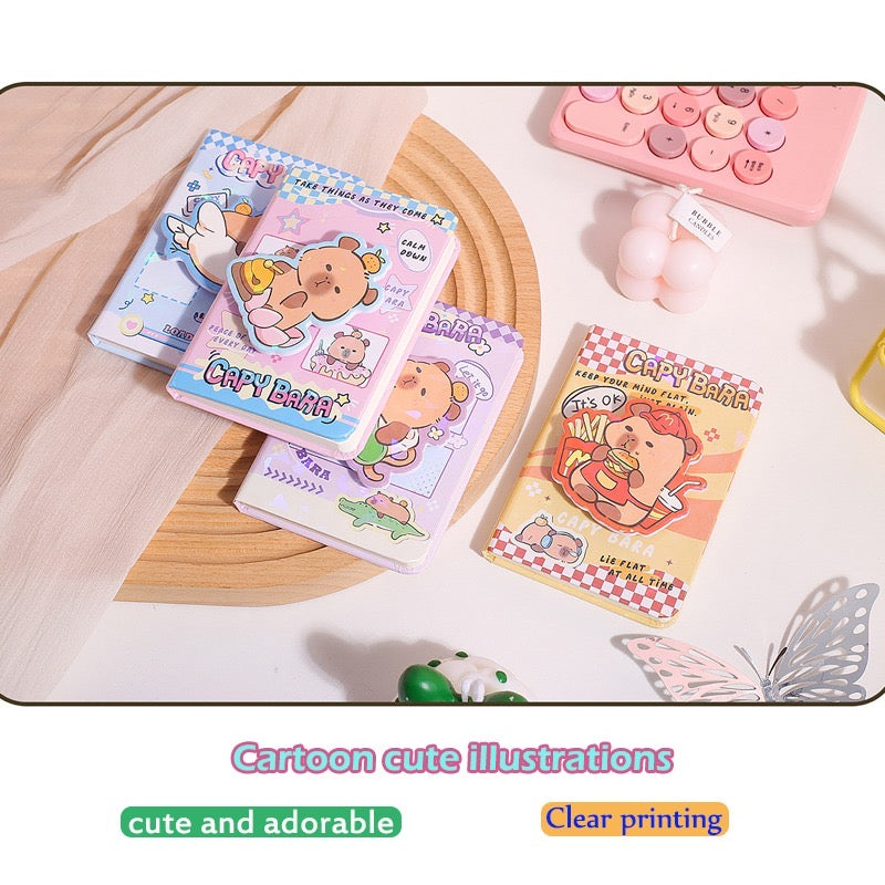 Mini Capybara Spin Diary | Notebook | Random 1 Pc | Plain Pages
