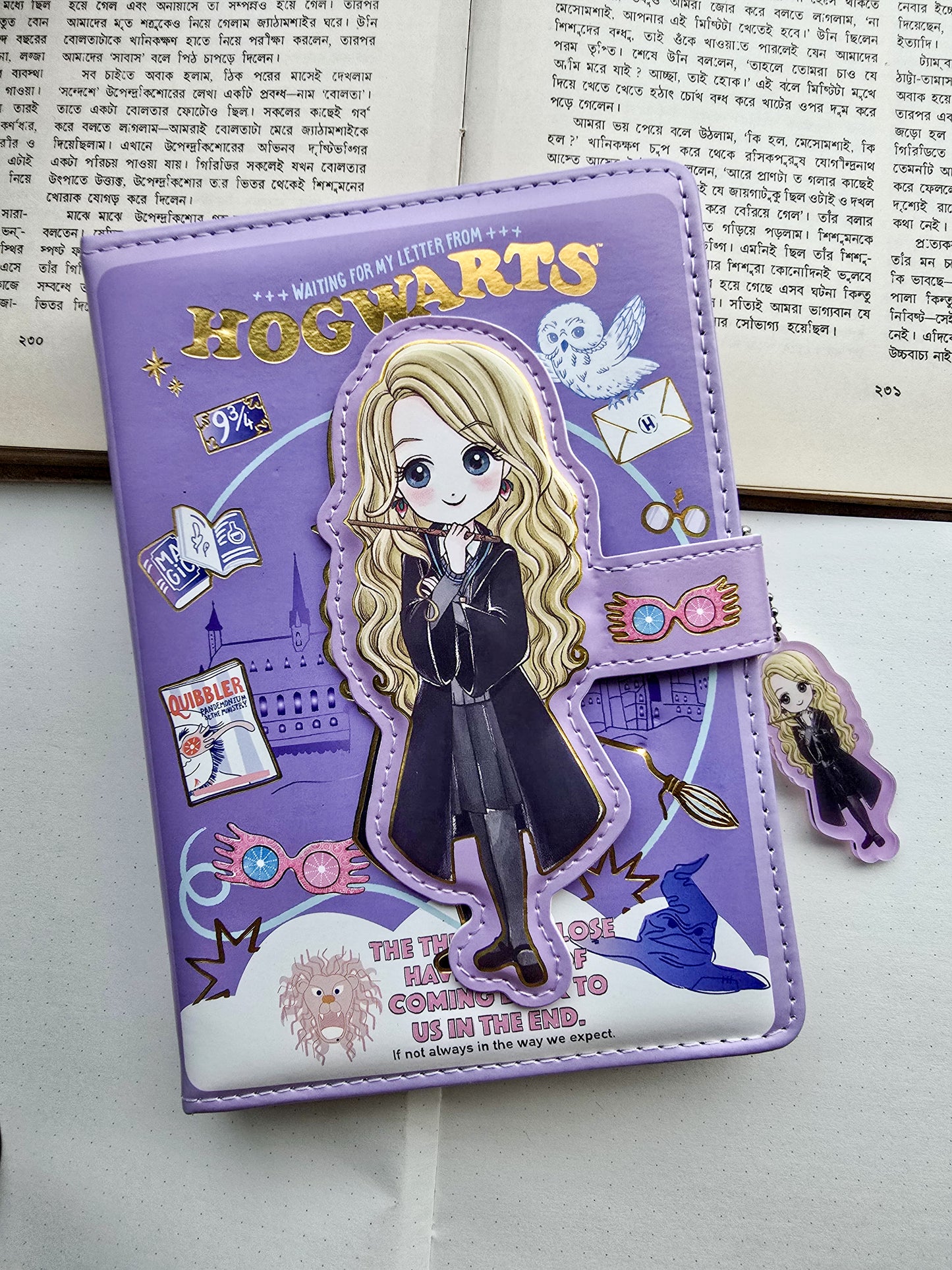 MG26610 | Harry Potter-Themed Notebook A5 Planner Featuring a Chibi-Style Illustration Of Luna Lovegood on the cover