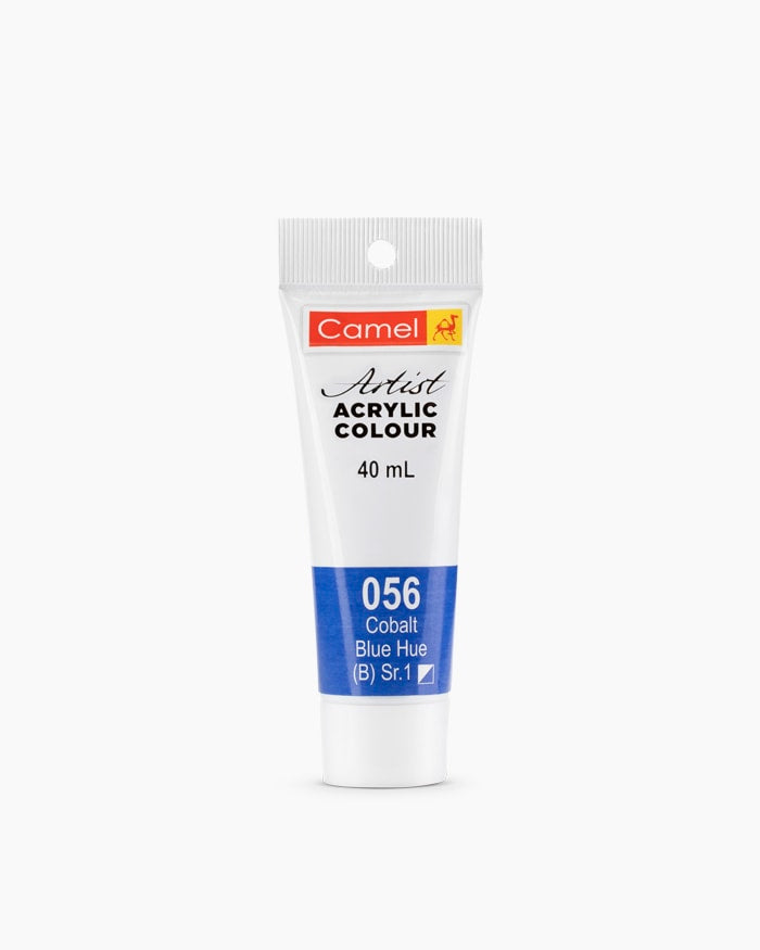 056 - Cobalt Blue Hue - Single Tube Camel Artist Acrylic Colours