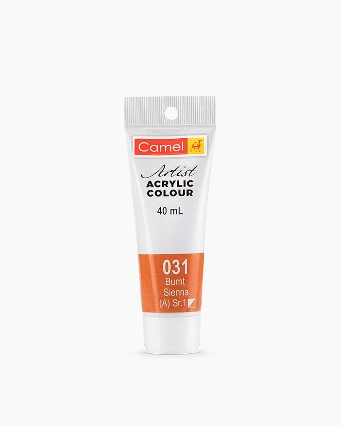 031 - Burnt Sienna - Single Tube Camel Artist Acrylic Colours