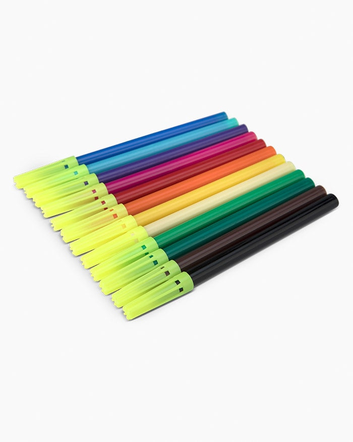 Camlin Sketch  Pens | Assorted  pack  of  12  shades,  Full  size