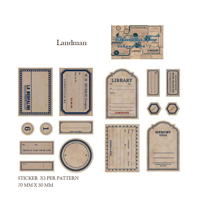 MG0041 REPRINTING TIME PAPER CUTOUT STICKER