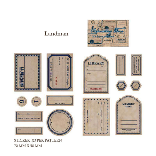 MG0041 REPRINTING TIME PAPER CUTOUT STICKER