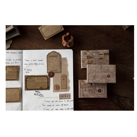 MG0041 REPRINTING TIME PAPER CUTOUT STICKER