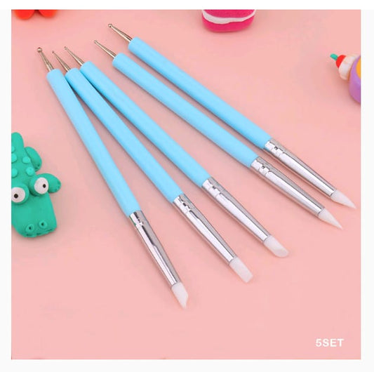 Silicon & Embossing Tool 5 Pcs | Color May Vary
