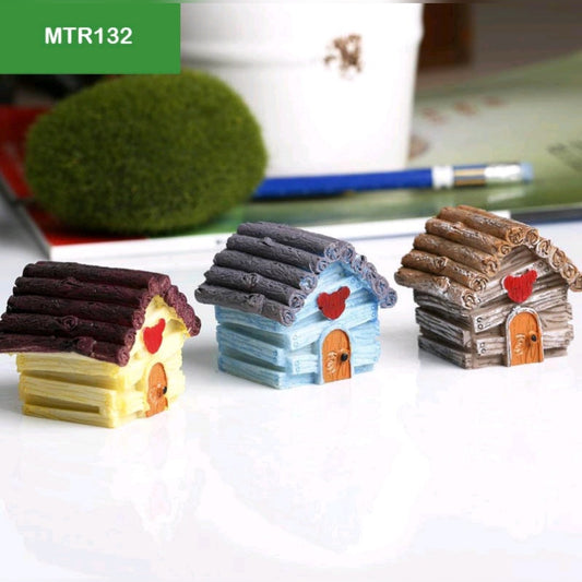 3 Pcs House Miniature Model MTR132