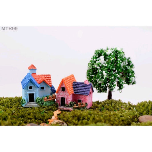 2 Pcs House Miniature Model MTR99