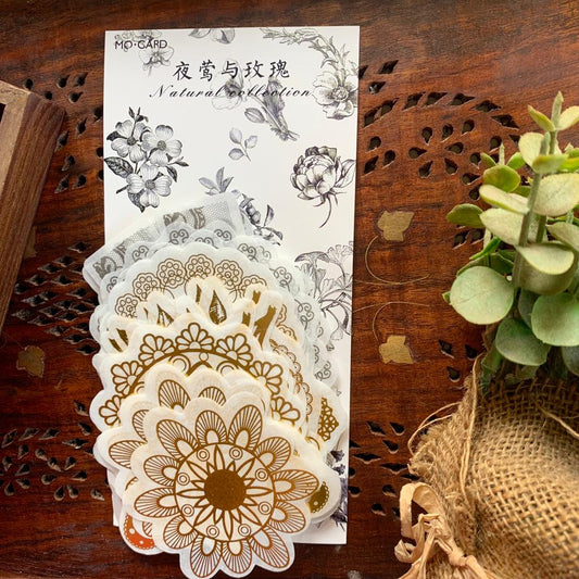 MMK06B053 NATURAL COLLECTION DECO STICKER 60 PC