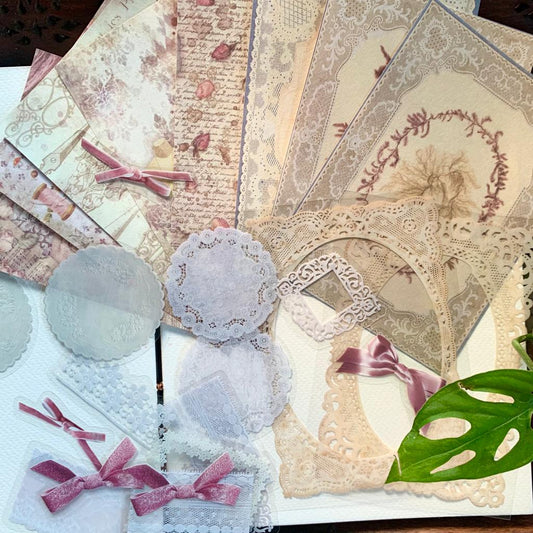 YWQ008 -  Journal Paper, Transparent Stickers Combo | 20 Pcs | Within 100-140 mm