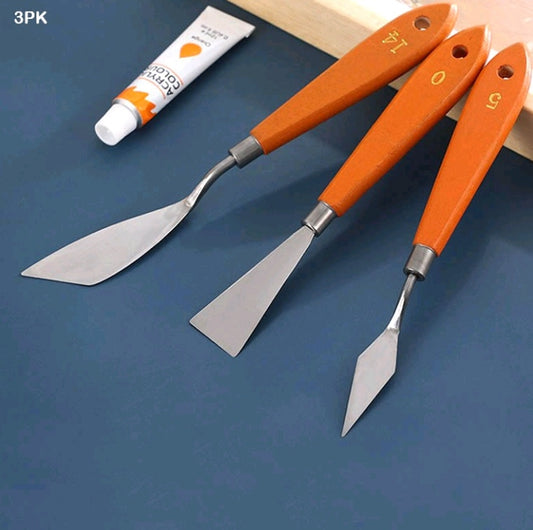 3 pc Metal Painting Knife Spatula (3PK)