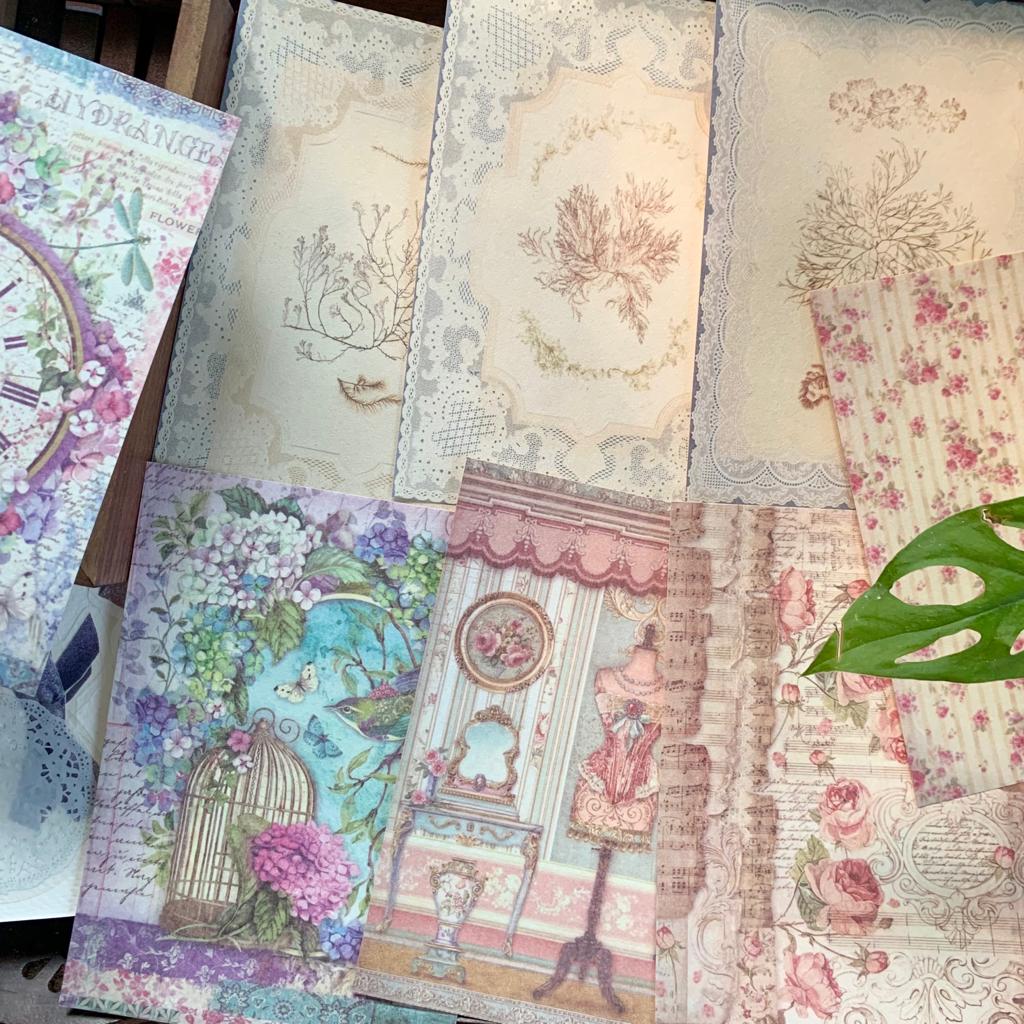 YWQ005 -  Journal Paper, Transparent Stickers Combo | 20 Pcs | Within 100-140 mm