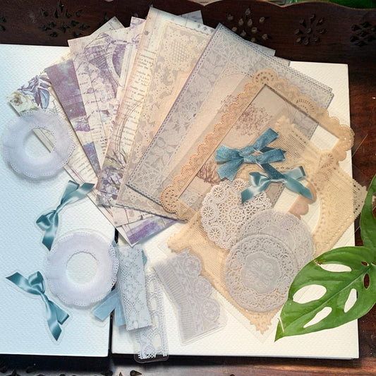 YWQ006 -  Journal Paper, Transparent Stickers Combo | 20 Pcs | Within 100-140 mm