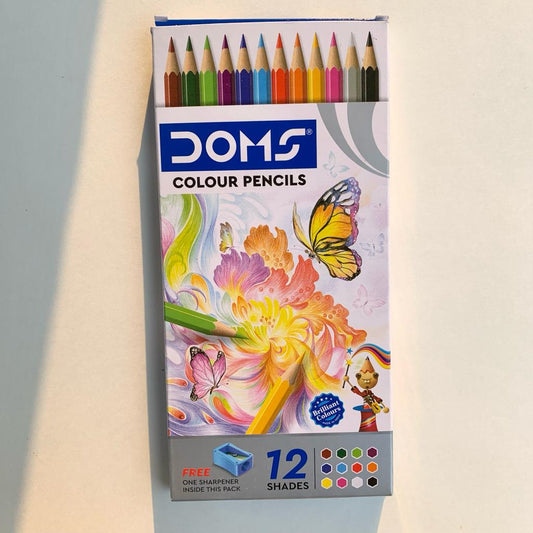 Doms Color Pencil Set of 12 with Paper Box