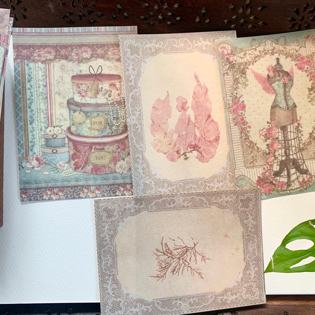 YWQ004 -  Journal Paper, Transparent Stickers Combo | 20 Pcs | Within 100-140 mm